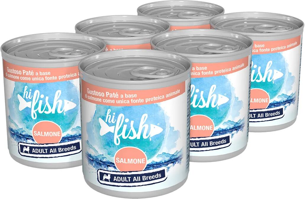 hi fish dog lattina multipack 6x300g salmone