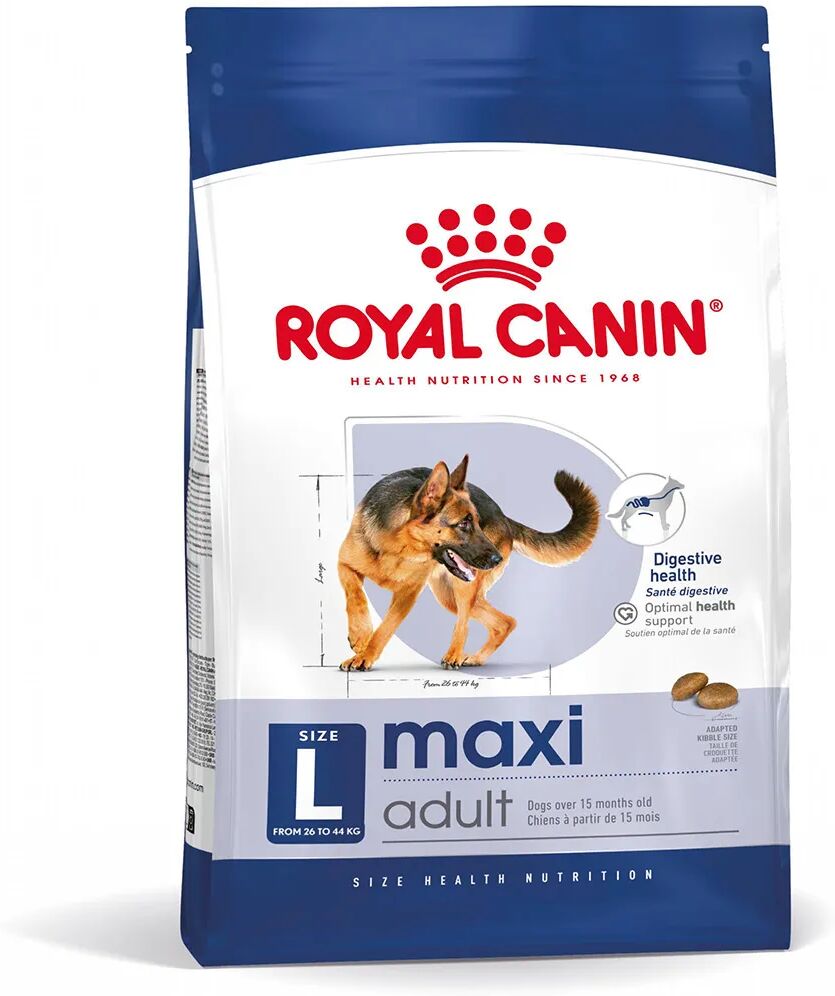 royal canin maxi adult alimento secco completo per cani adulti di taglia grande 4kg