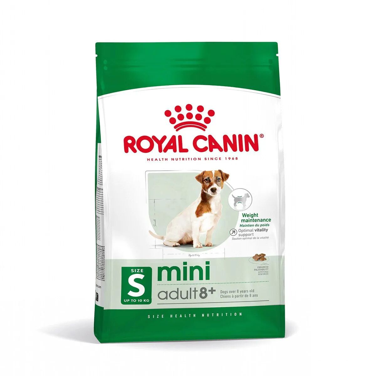 royal canin mini adult 8+ alimento secco completo per cani maturi di piccola taglia 2kg