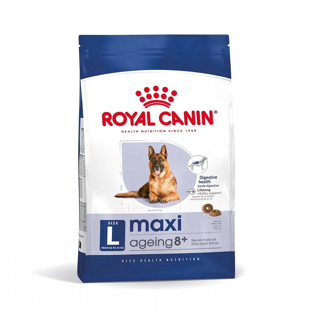 royal canin maxi ageing 8+ alimento secco completo per cani anziani di taglia grande 15kg