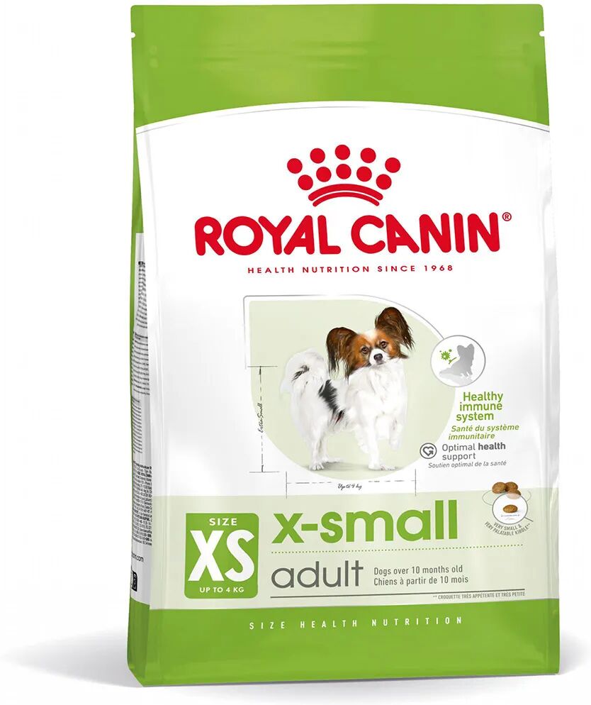 royal canin xsmall adult alimento secco completo per cani adulti di taglia piccolissima 500g