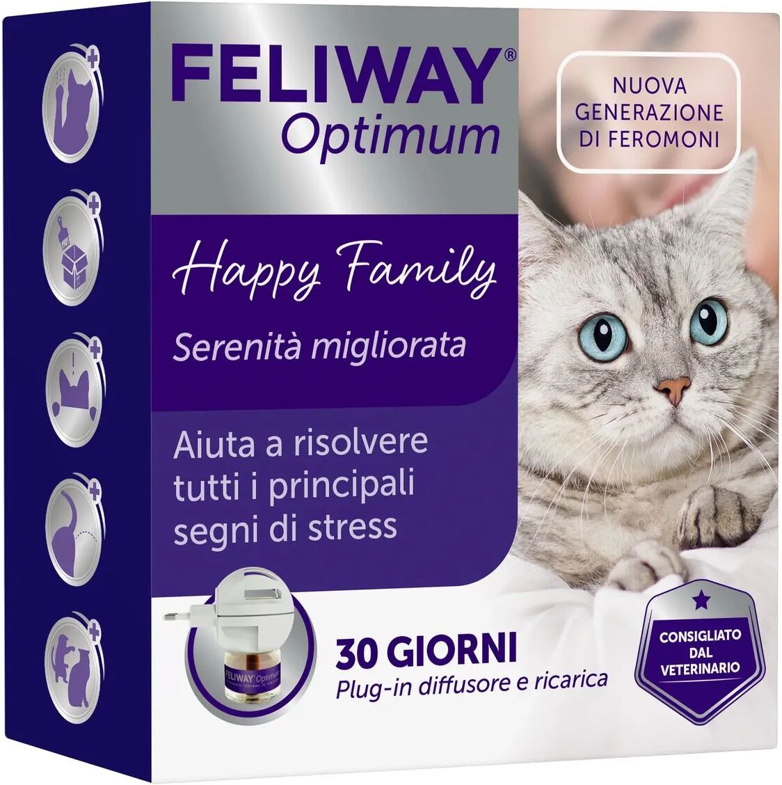 feliway optimum diffusore e ricarica 1pz