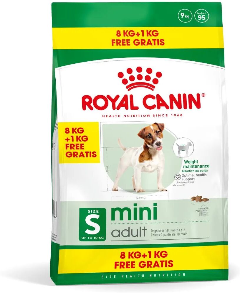 royal canin mini adult alimento completo per cani adulti di piccola taglia 8+1kg