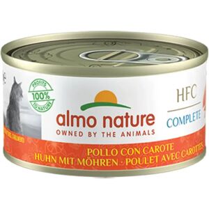 Almo Nature Hfc Complete Cat Lattina Multipack 24x70g Pollo Con Carote