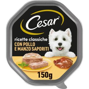 Cesar Dog Ricette Classiche Vaschetta Multipack 14x150g Pollo E Manzo