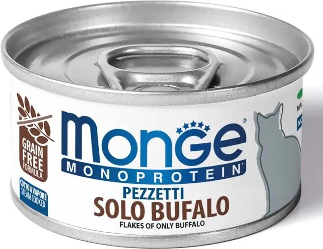 MONGE Monoprotein Cat Lattina Multipack 24x80G BUFALO