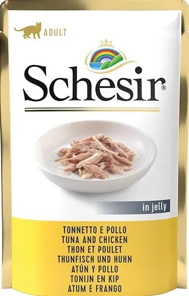 SCHESIR Cat Busta Multipack 20x85G TONNETTO E POLLO