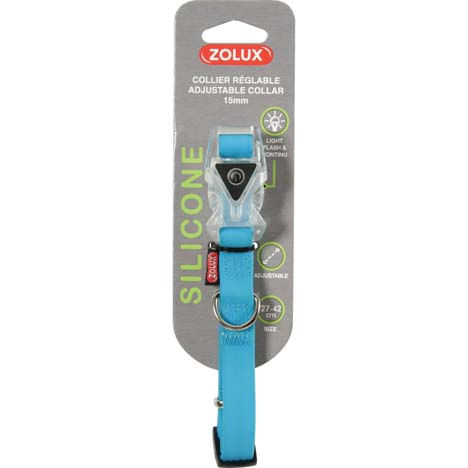 ZOLUX Collare Silicone Blu  MM.25