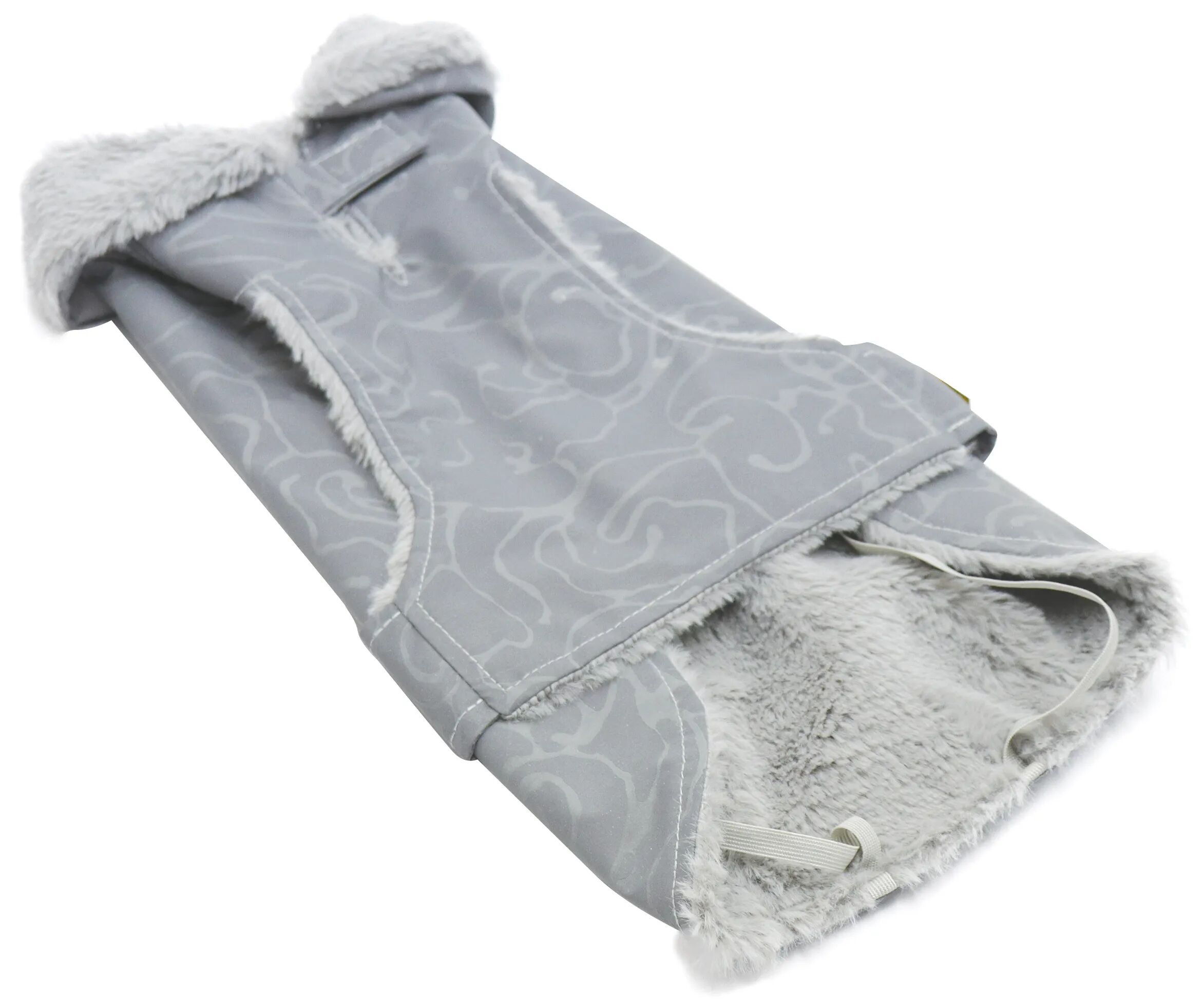 LOVEDI Cappotto Impermeabile Grigio Foderato Pelo TG.36