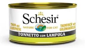 SCHESIR Nature Cat Lattina Multipack 24x85G TONNO CON LAMPUGA