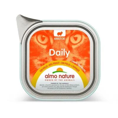 ALMO NATURE Daily Cat Vaschetta Multipack 32x100G POLLO