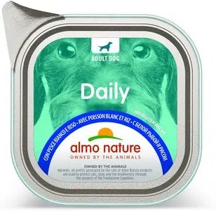 ALMO NATURE Daily Dog Vaschetta Multipack 32x100G PESCE E RISO