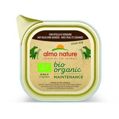 ALMO NATURE Bio Organic Maintenance Dog Vaschetta Multipack 32x100G VITELLO E VERDURA