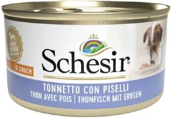 SCHESIR Dog Lattina Multipack 24x85G TONNO E PISELLI