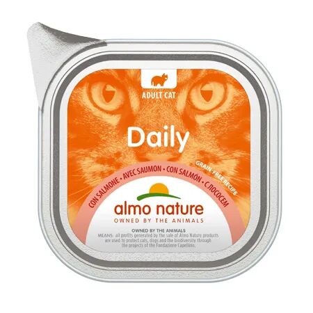 ALMO NATURE Daily Cat Vaschetta Multipack 32x100G SALMONE