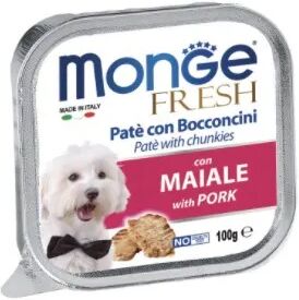 MONGE Fresh Dog Vaschetta Multipack 32x100G MAIALE