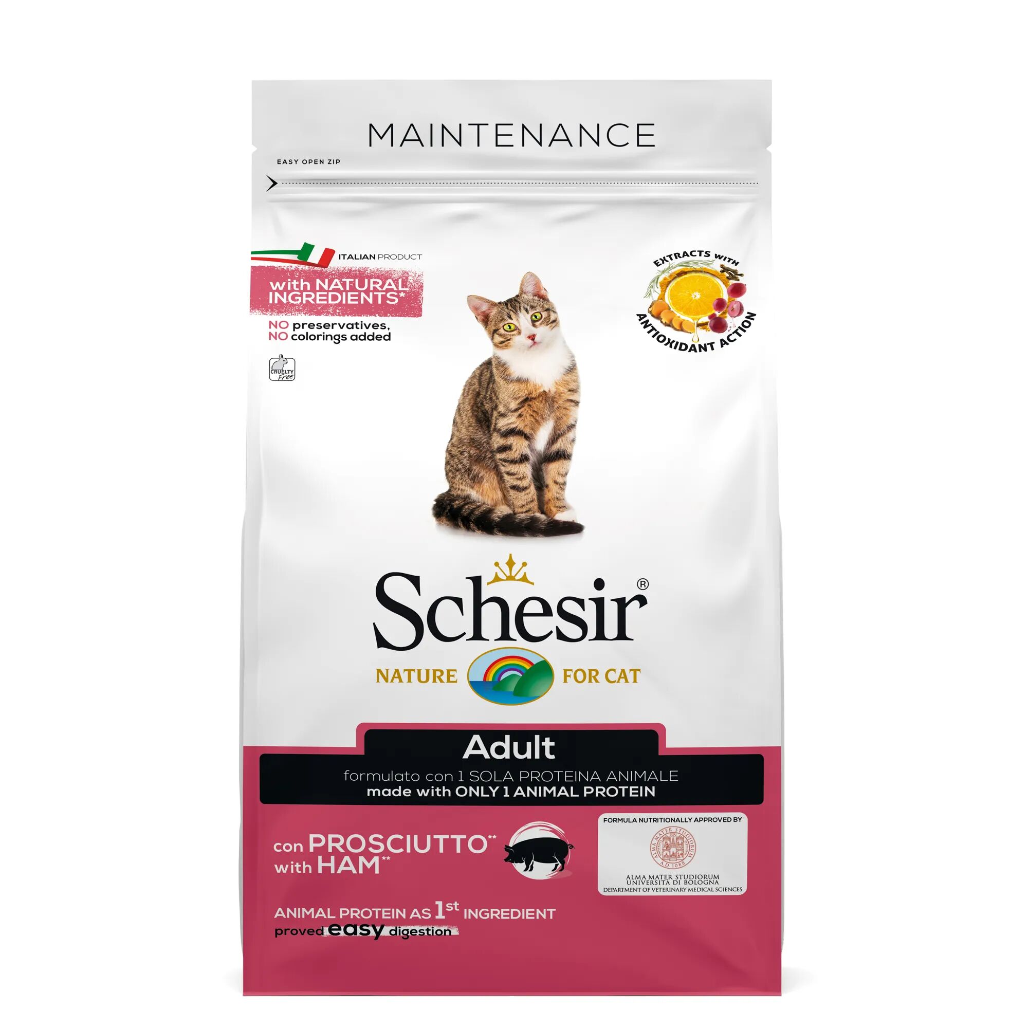 SCHESIR Cat Maintenance con Prosciutto 1.5KG