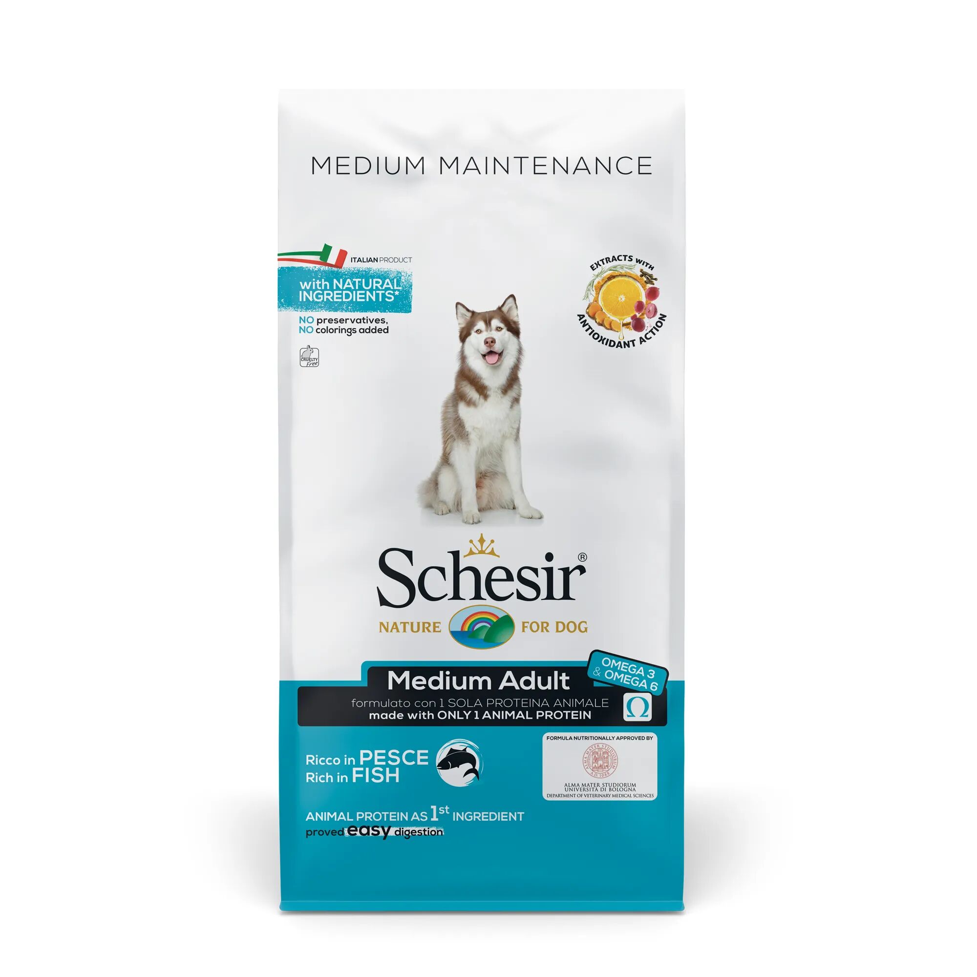 SCHESIR Dog Medium Maintenance Pesce 12KG
