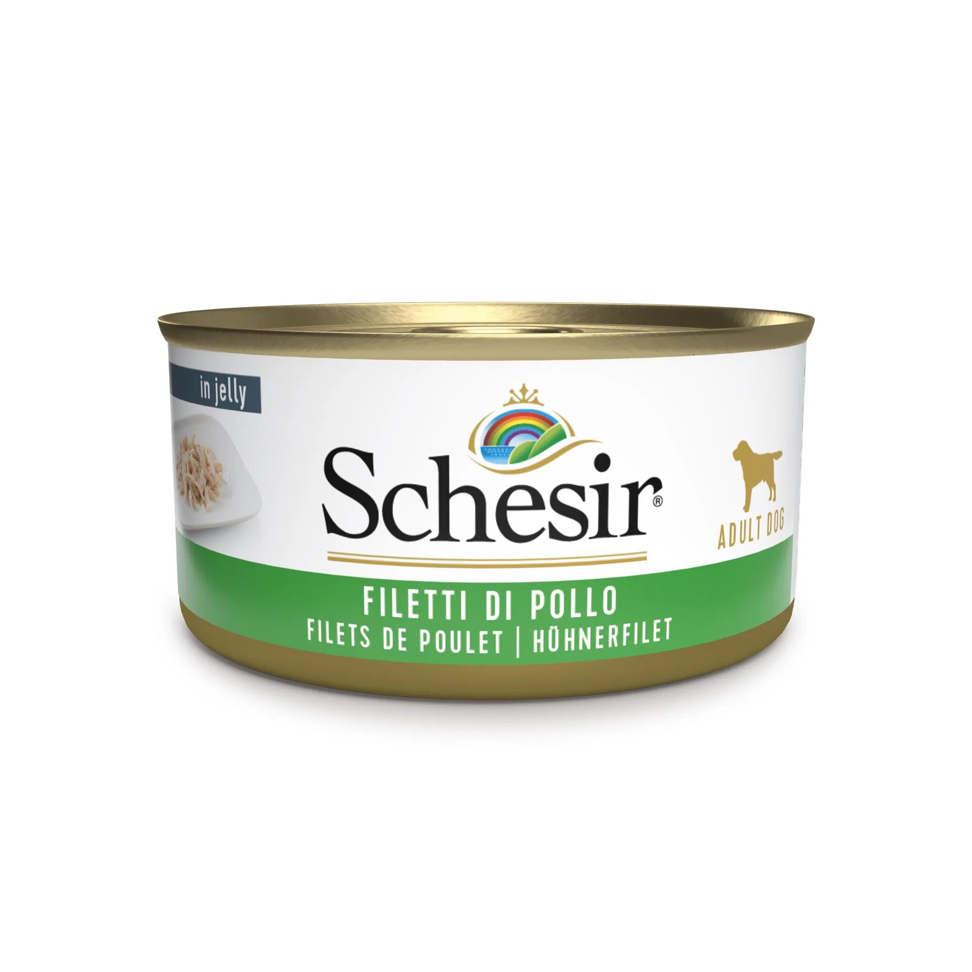 SCHESIR Dog Lattina Multipack 18x150G POLLO