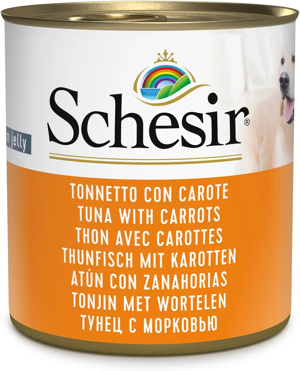 SCHESIR Dog Lattina Multipack 16x285G TONNETTO CON CAROTE