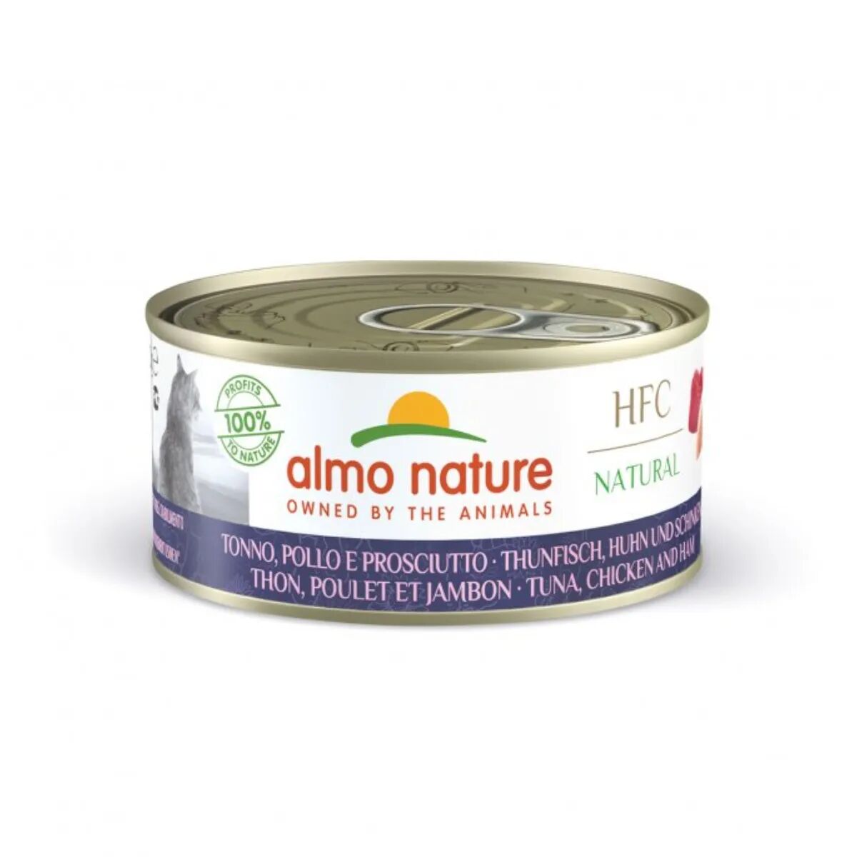 ALMO NATURE HFC Natural Lattina Multipack 24x150G TONNO POLLO E PROSCIUTTO