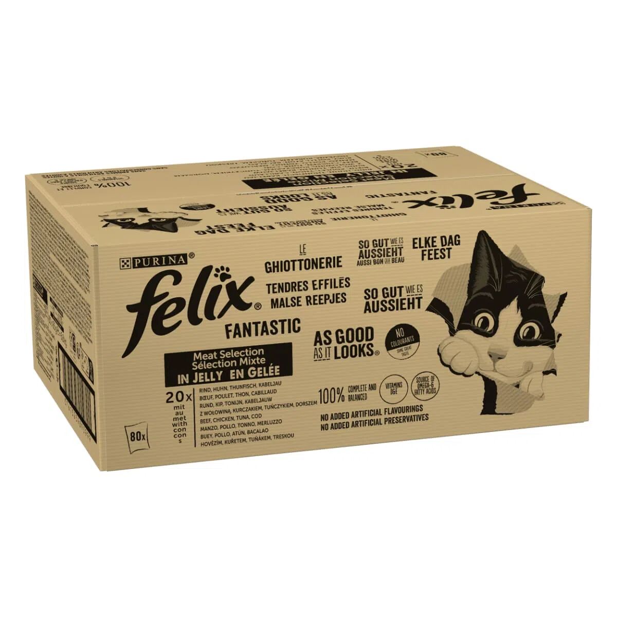 FELIX Le Ghiottonerie Cat Busta Multipack 80x85G MIX CARNE E PESCE