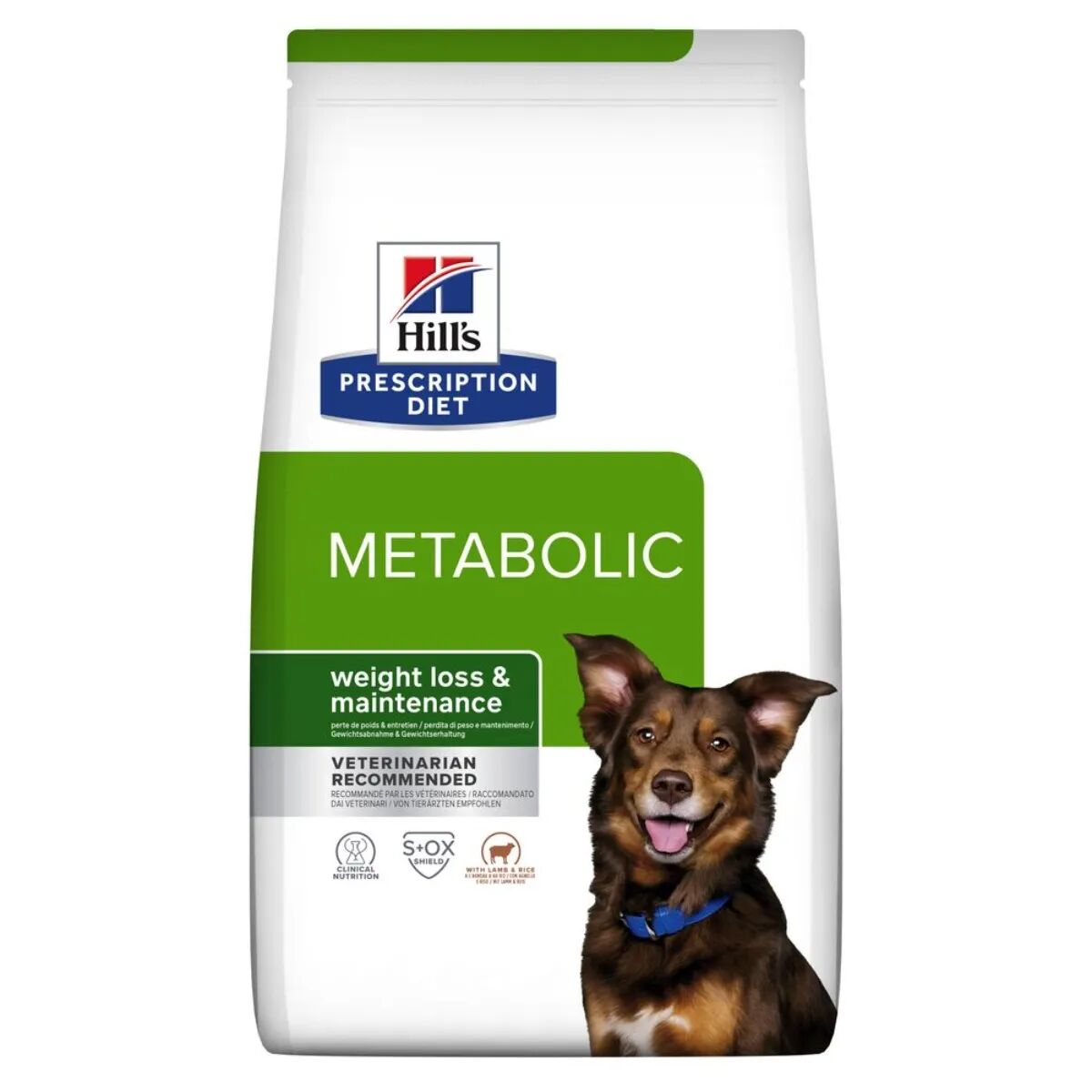 HILL'S Prescription Diet Metabolic Alimento Secco per Cani con Agnello e Riso 1.5KG