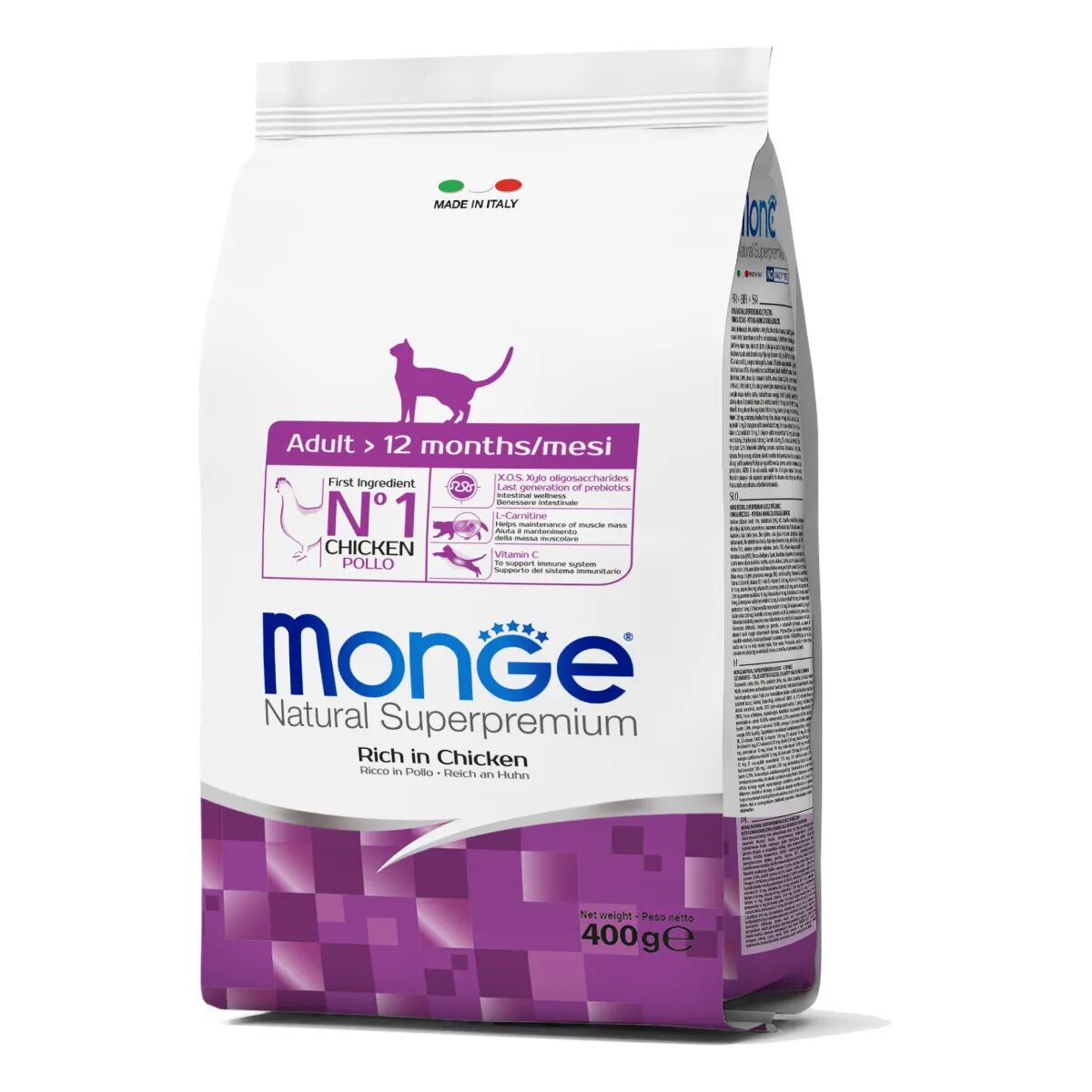 MONGE Adult con Pollo per Gatto 400G