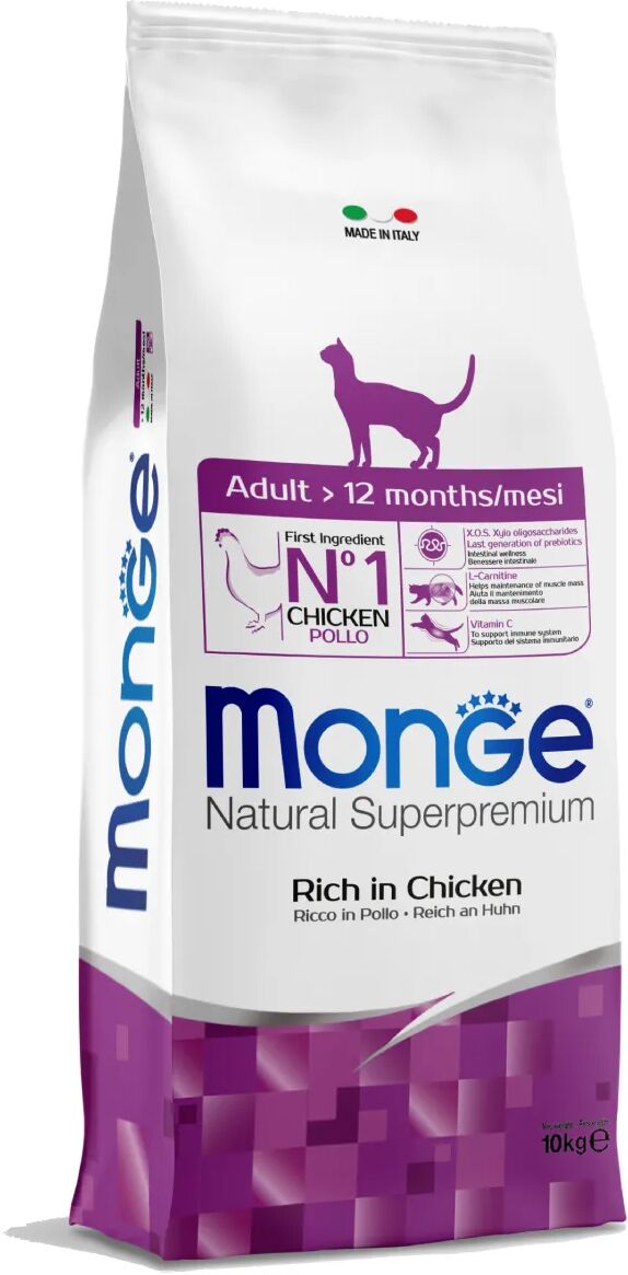 MONGE Adult con Pollo per Gatto 10KG