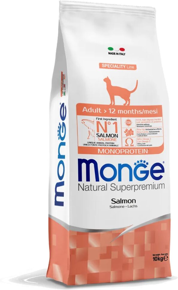 MONGE Monoproteico al Salmone per Gatto 10KG