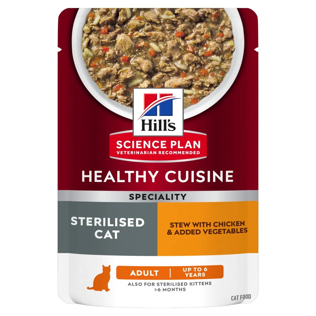 HILLS Hill's Science Plan Healthy Cuisine Sterilised Cat Busta Multipack 12x80G POLLO E VERDURE