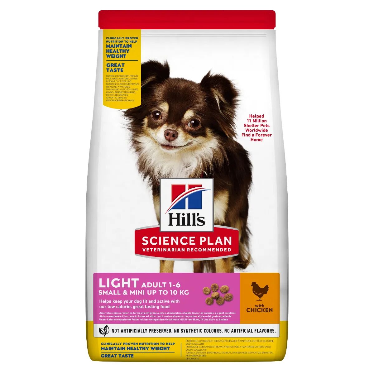 HILL'S Science Plan Light Small & Mini Adult Alimento Secco per Cani con Pollo 6KG