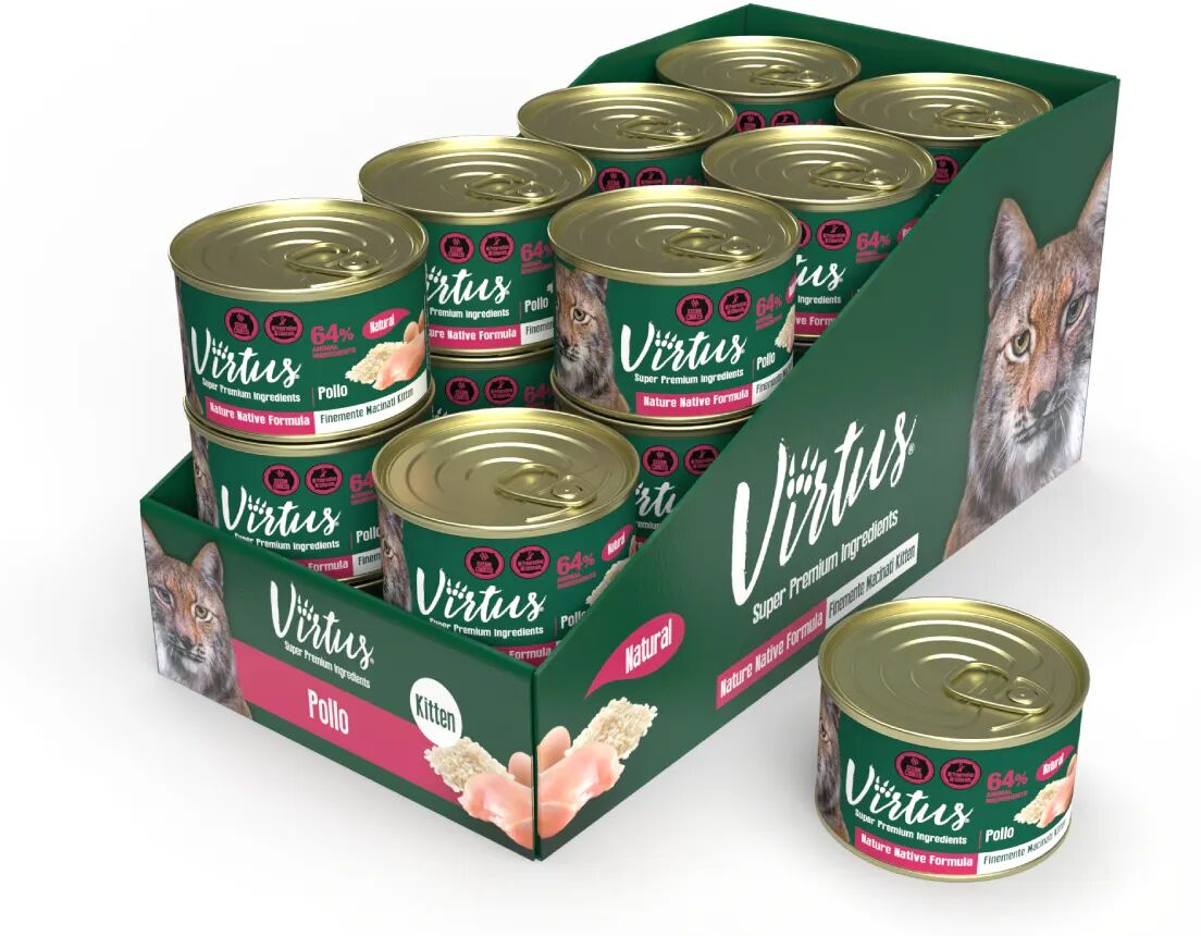 VIRTUS Kitten Natural Lattina Multipack 24x150G POLLO