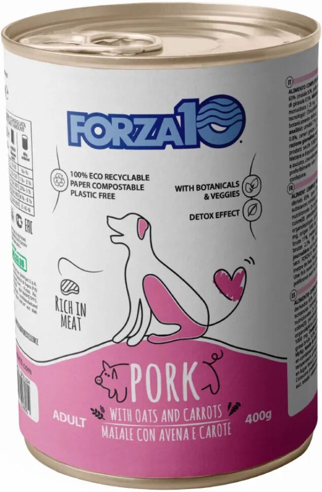 FORZA10 Dog Lattina 400G MAIALE