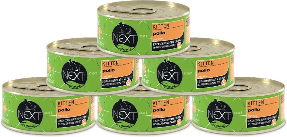 NEXT Natural Kitten Lattina Multipack 6x70G FILETTI DI POLLO