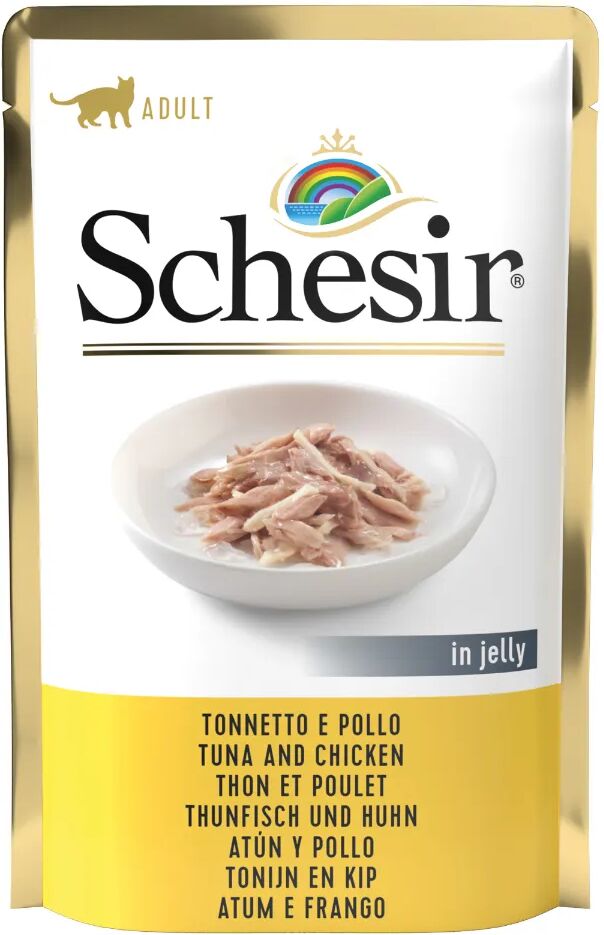 SCHESIR Cat Busta Multipack 6x85G TONNETTO E POLLO