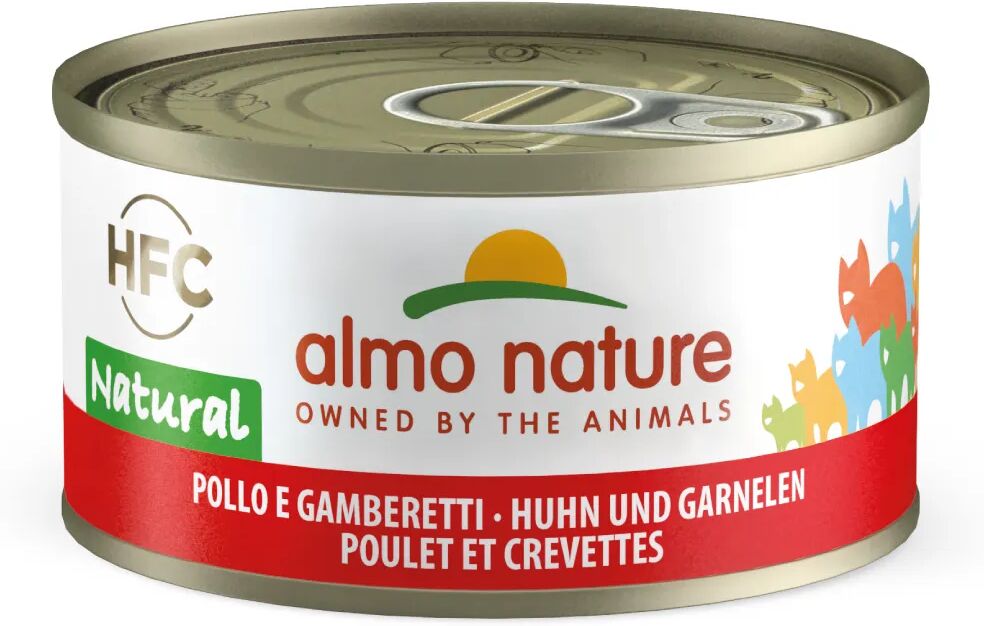 ALMO NATURE HFC Natural Cat Lattina Multipack 6x70G POLLO E GAMBERETTI