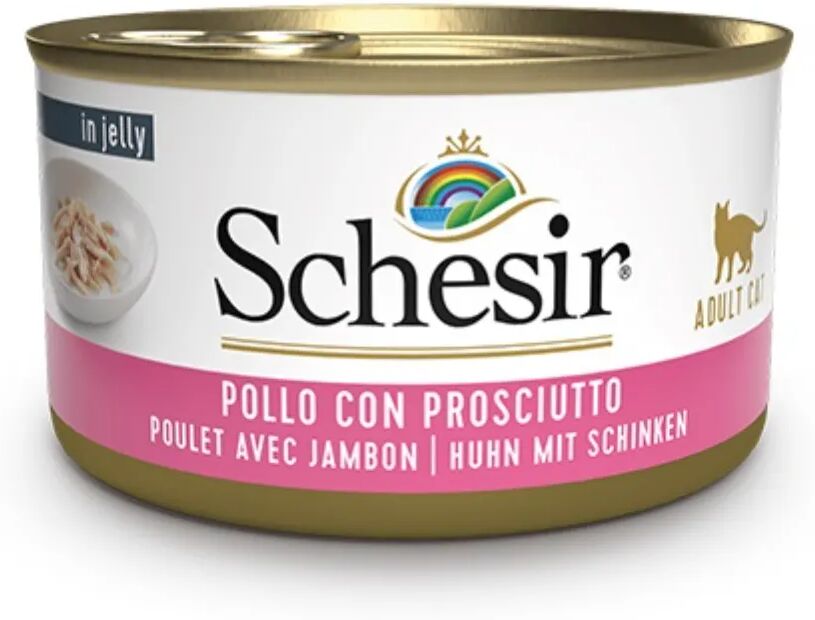 SCHESIR Cat Lattina Multipack 6x85G POLLO CON PROSCIUTTO