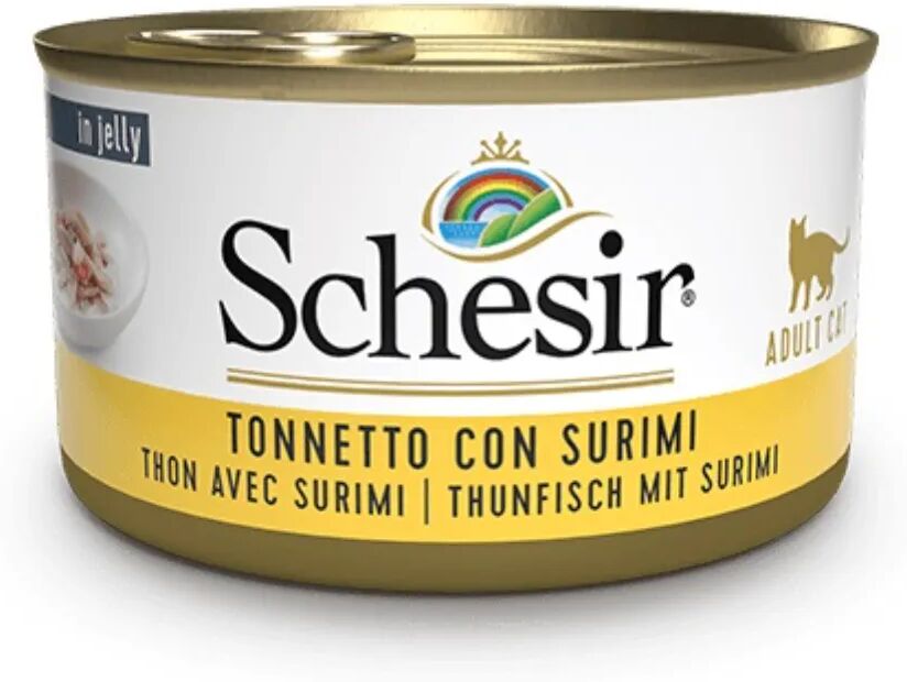 SCHESIR Cat Lattina Multipack 6x85G TONNETTO CON SURIMI