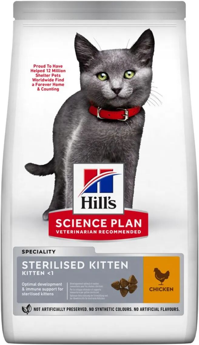 HILLS Hill's Science Plan Sterilised Kitten Alimento al Pollo 7KG