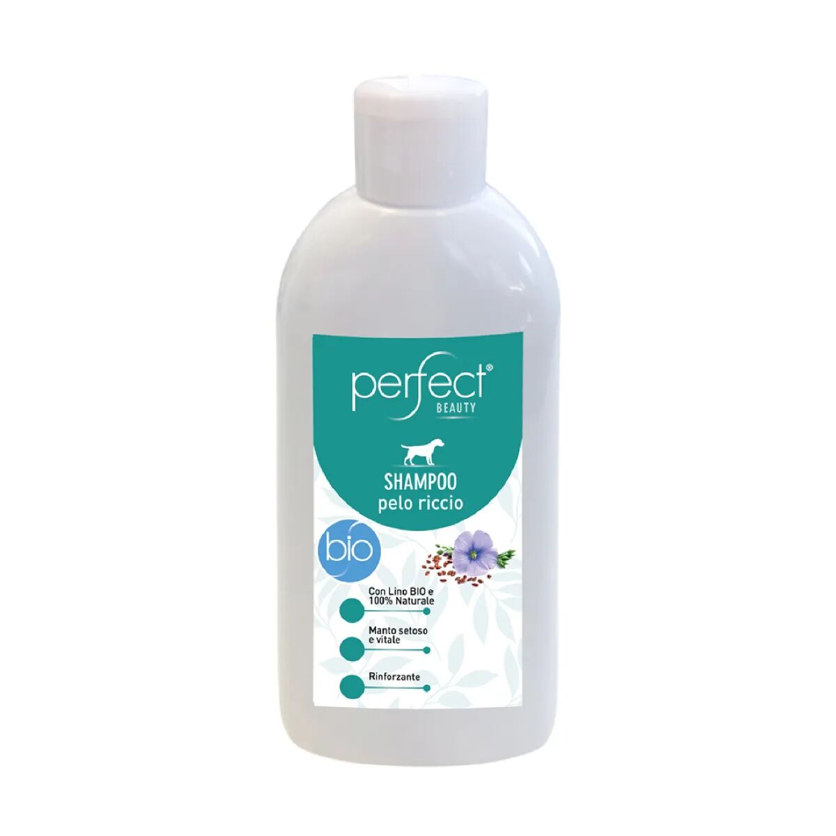 PERFECT Shampoo per Cane dal Pelo Riccio con Lino Bio 200ML