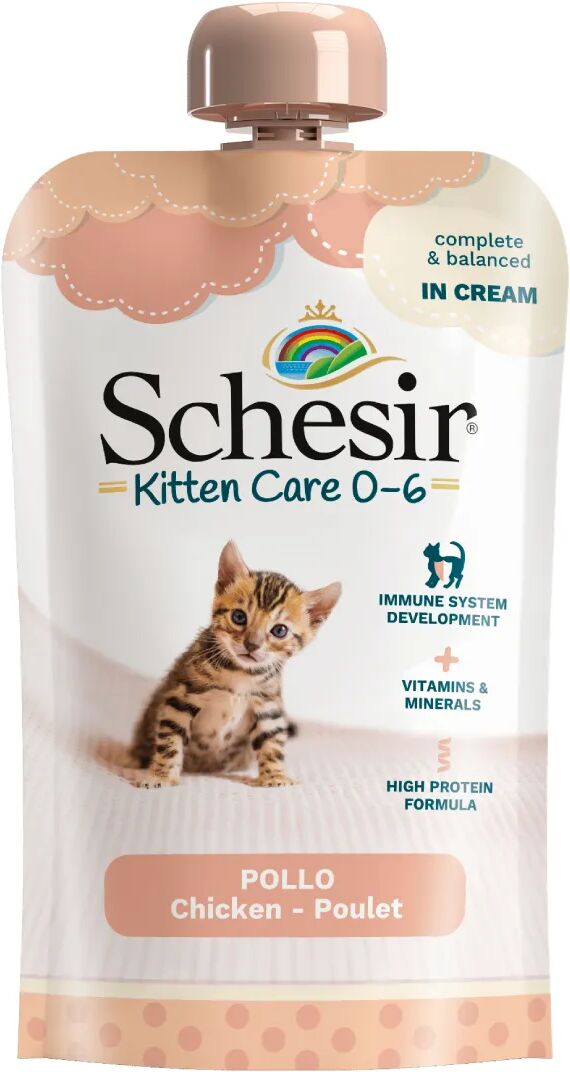 SCHESIR Kitten Care Busta Multipack 20x150G POLLO