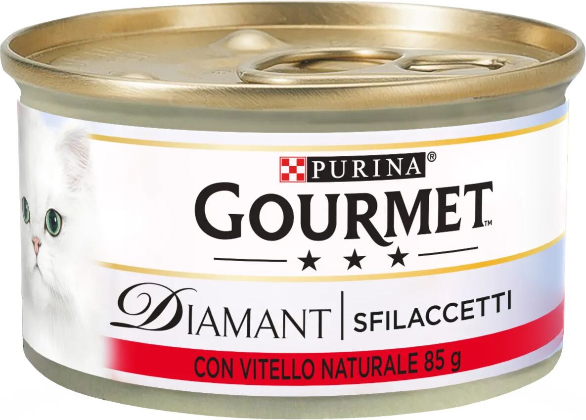 GOURMET Diamant Sfilaccetti Cat Lattina Multipack 24x85G VITELLO