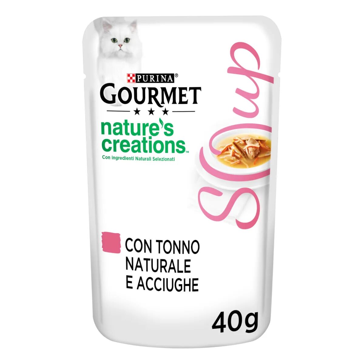 GOURMET Nature’s Creations Cat Busta Multipack 32x40G TONNO E ACCIUGHE