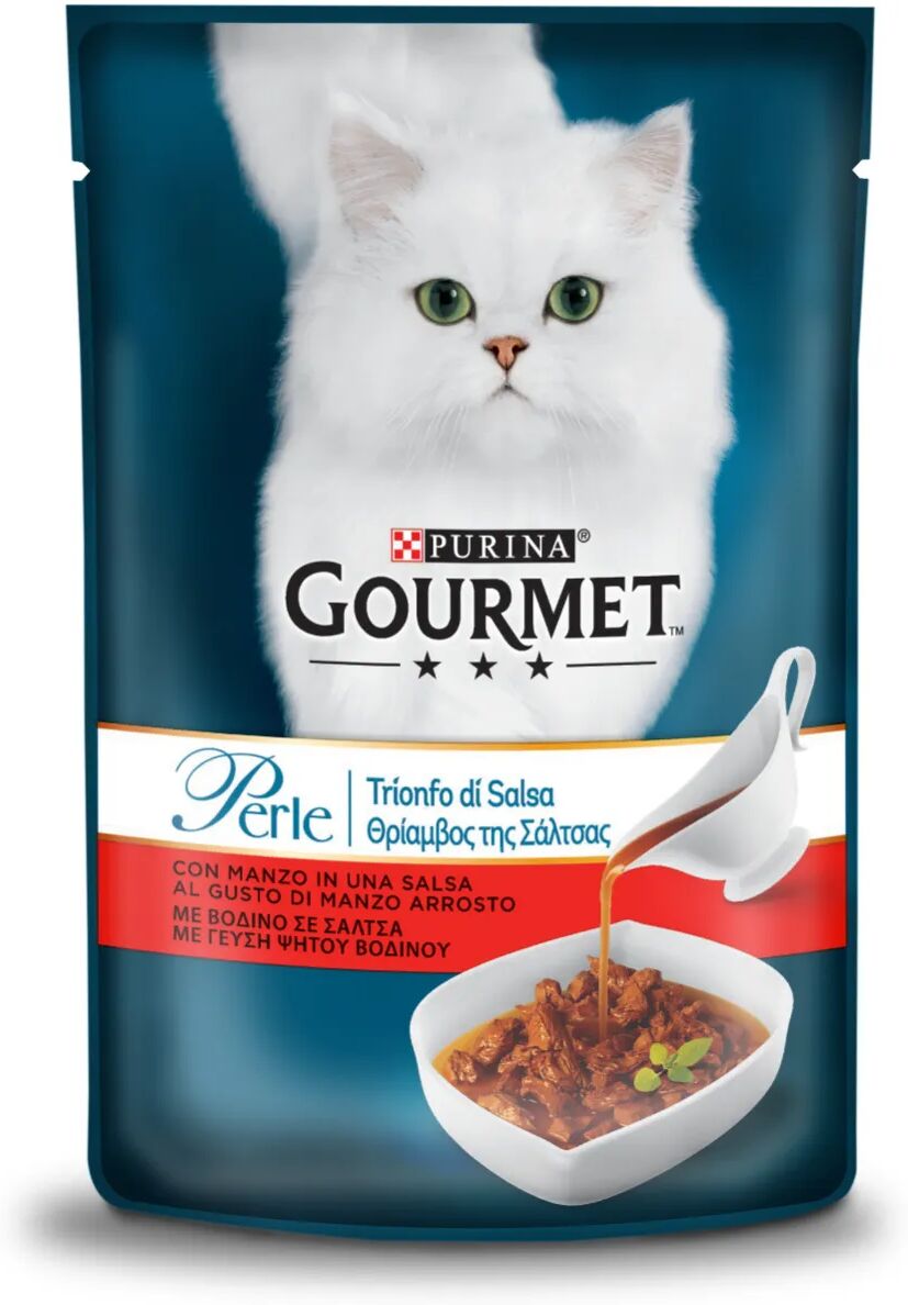 GOURMET Perle Trionfo in Salsa Cat Busta Multipack 26x85G MANZO