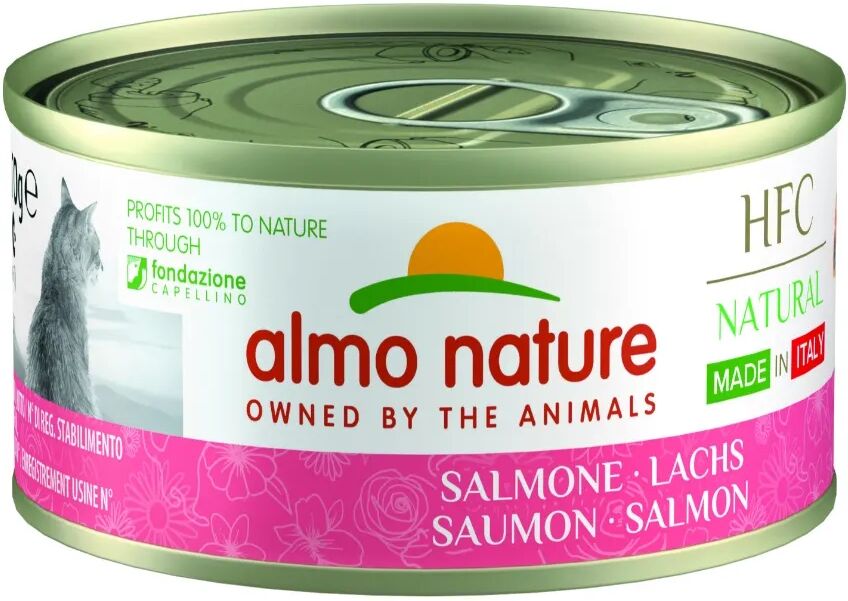 ALMO NATURE HFC Natural Cat Lattina Multipack 24x70G SALMONE