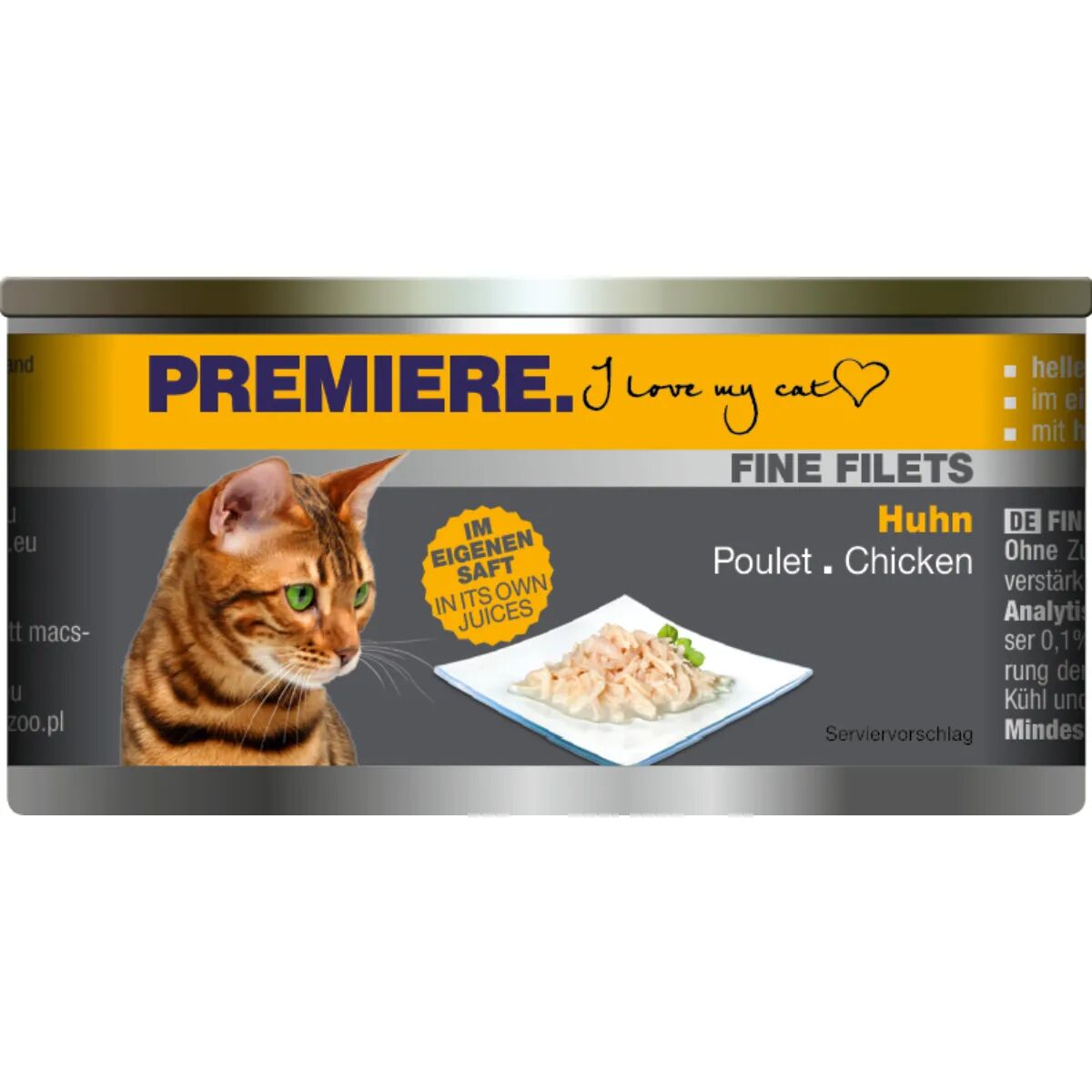 PREMIERE Fine Filets Cat Lattina Multipack 12x80G POLLO