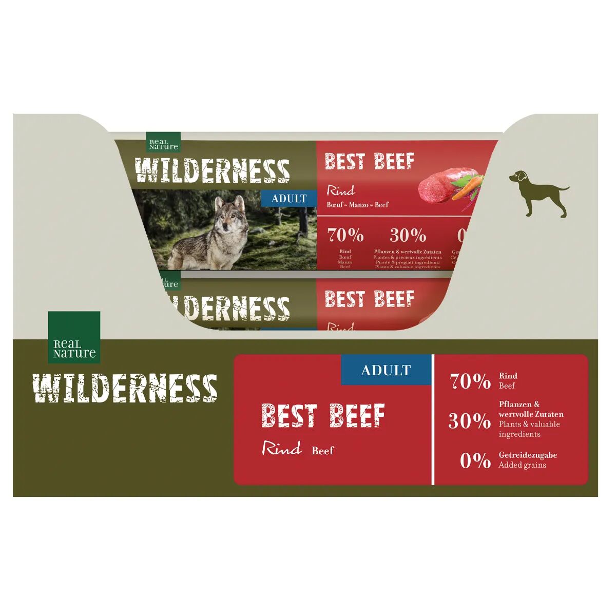 REAL NATURE Wilderness Dog Salamotto 400G MANZO