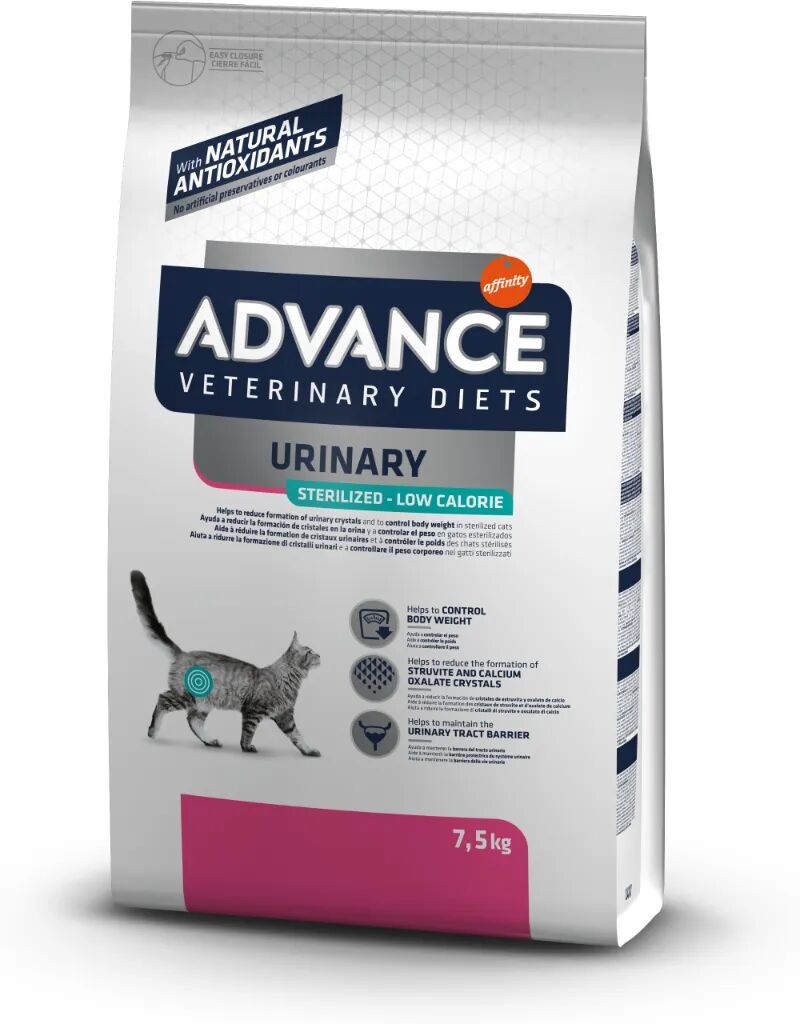 ADVANCE Diets Cat Urinary Sterilized Low Calorie 7.5KG