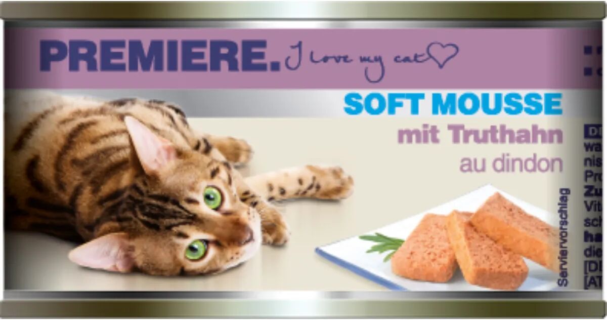 PREMIERE Soft Mousse Cat Lattina Multipack 24x85G TACCHINO